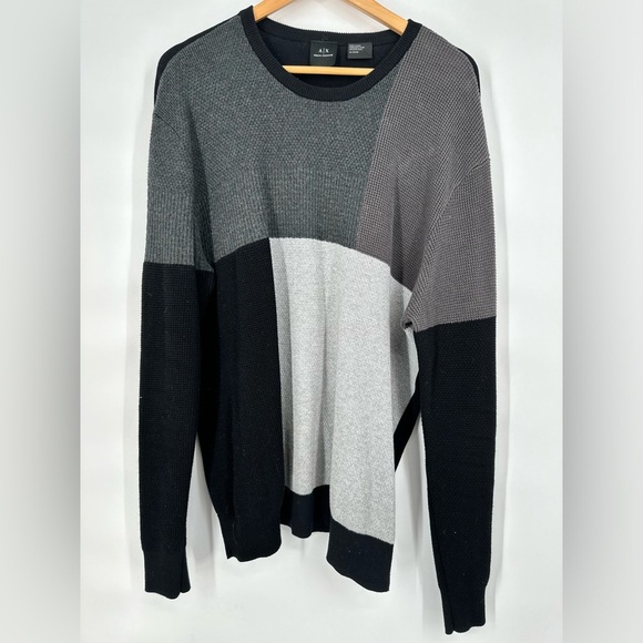 Men’s Armani Exchange Colorblock Sweater - Picture 1 of 4